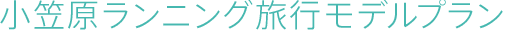 小笠原ランニング旅行モデルプラン