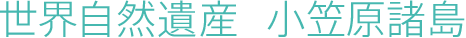 世界自然遺産　小笠原諸島